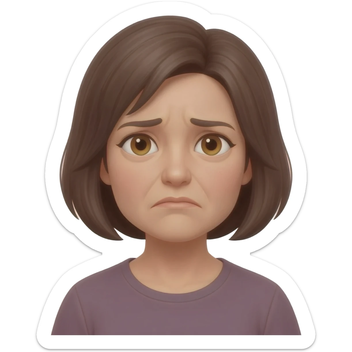 mama un poco molesta pensativa sticker