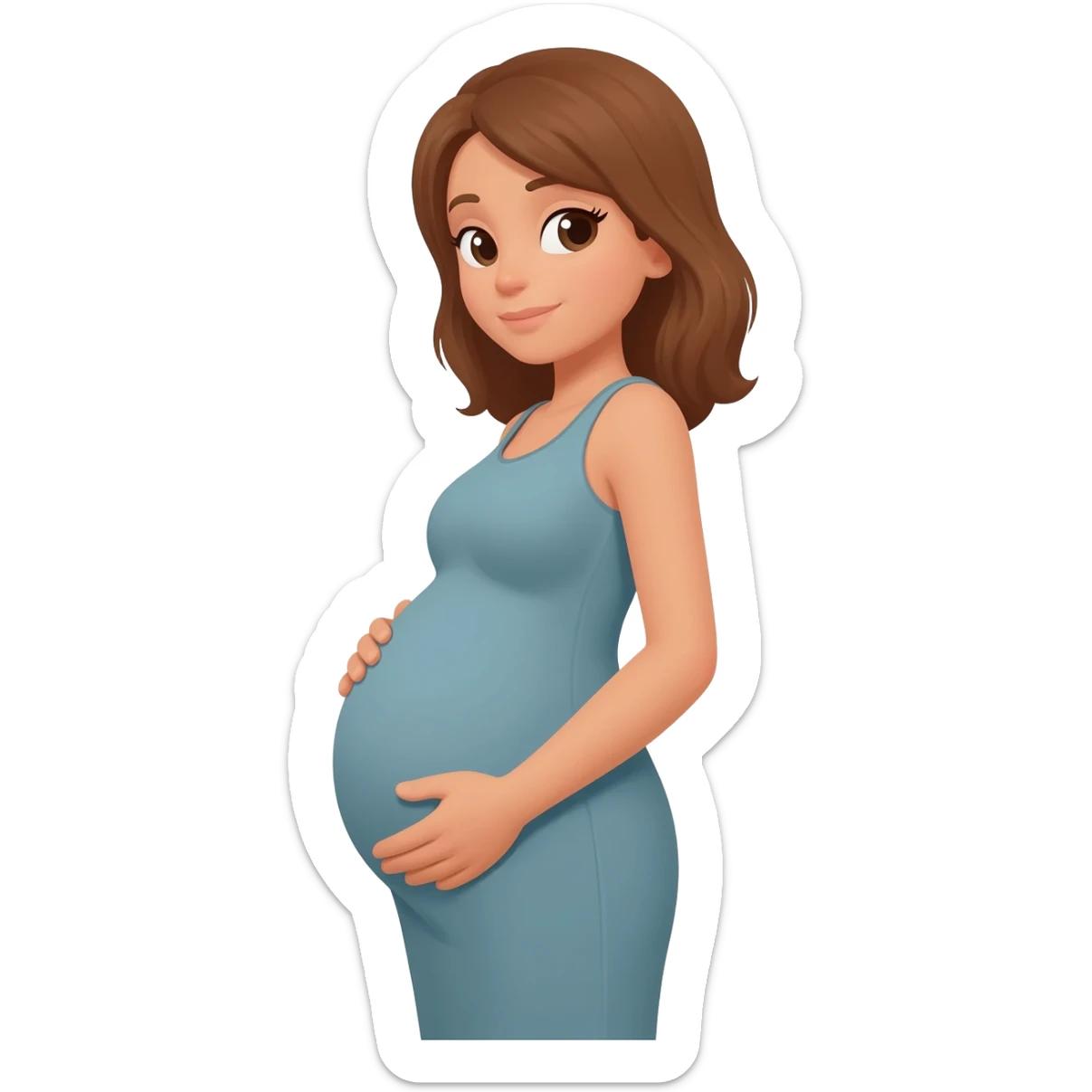 pregnant woman sticker