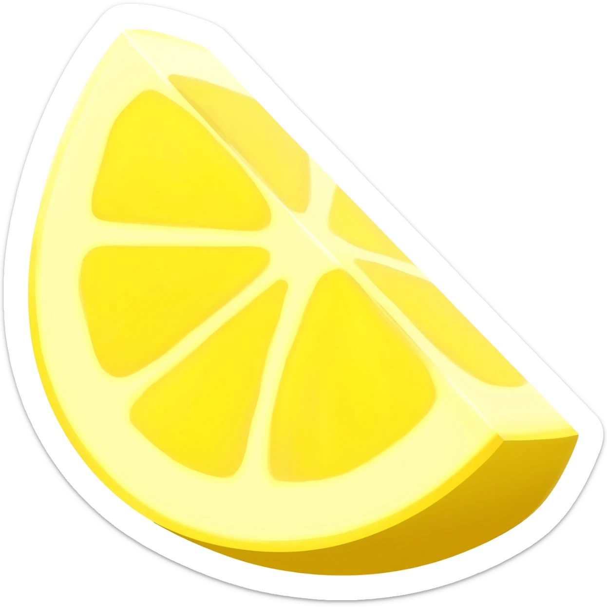 lemon wedge sticker