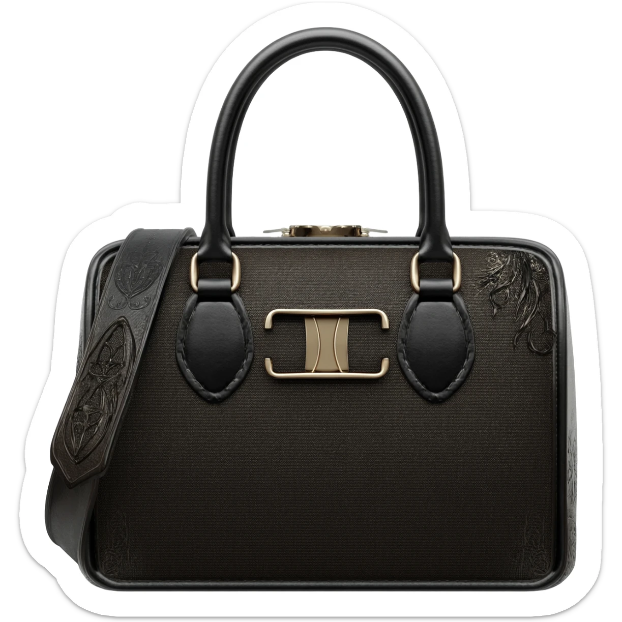 Ultra realistic whimsigothic dolce and Gabbana bag, 3d rendering, 8k sticker