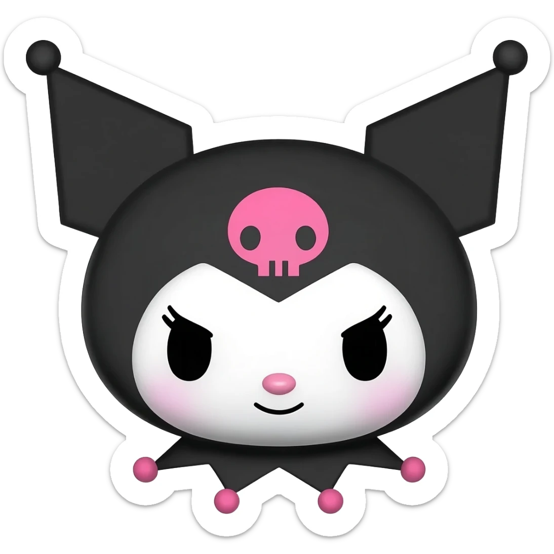 Kuromi anime sticker