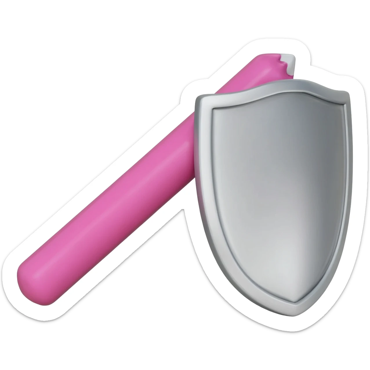 Pink Staff Supervisor Shield sticker
