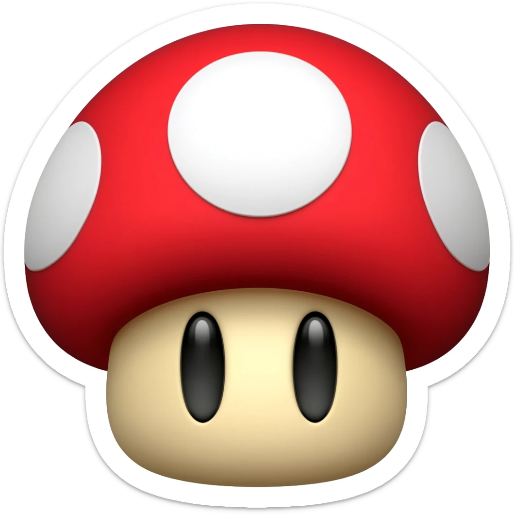 1-up Mushroom sticker