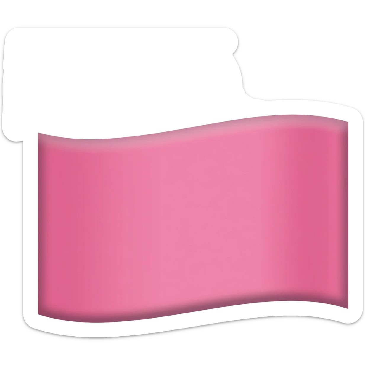 red flag emoji but make it pink sticker