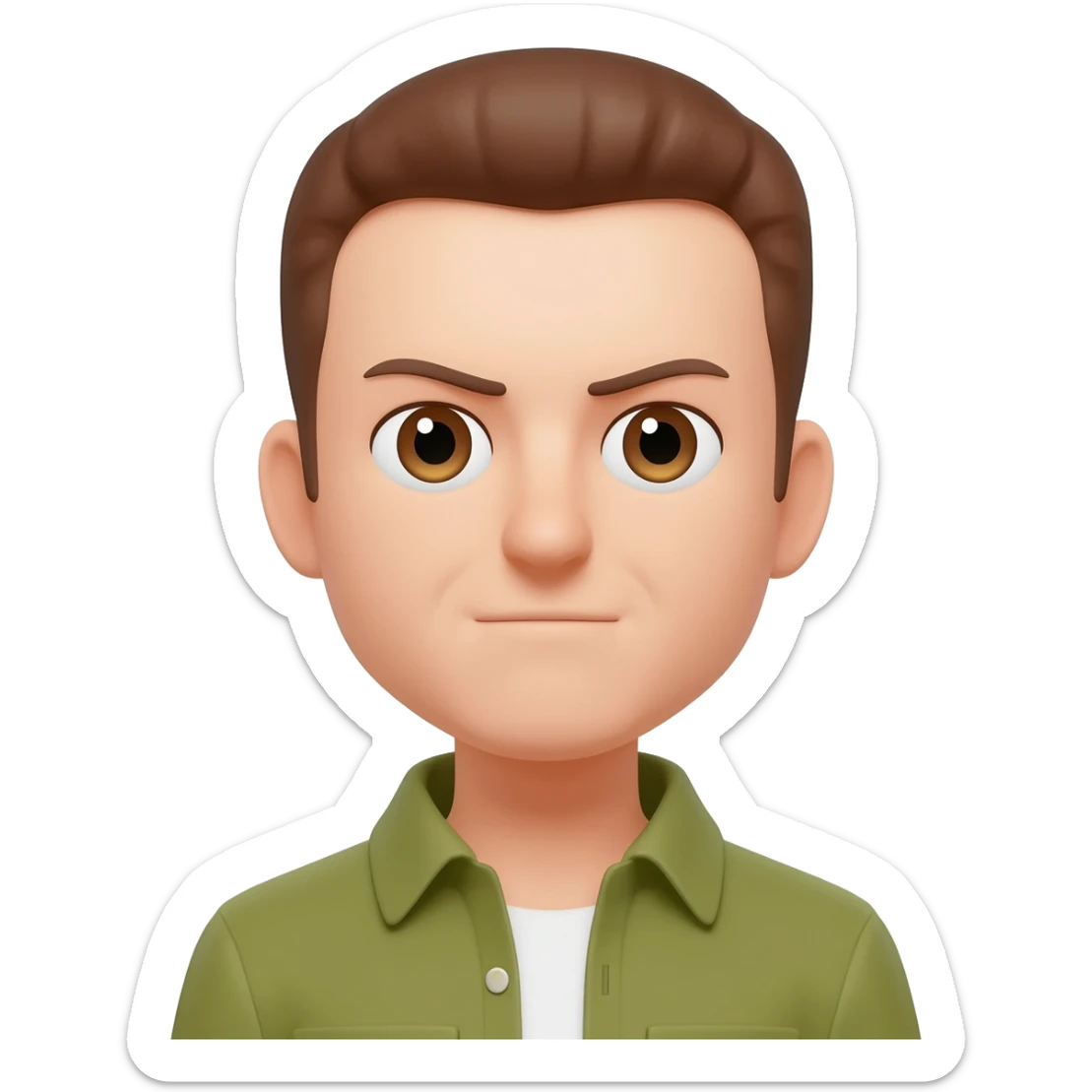 Face with squinting eyes emoji sticker