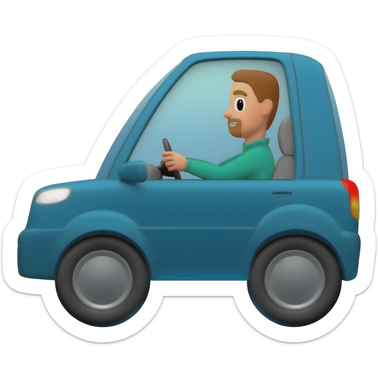 uber driving sticker