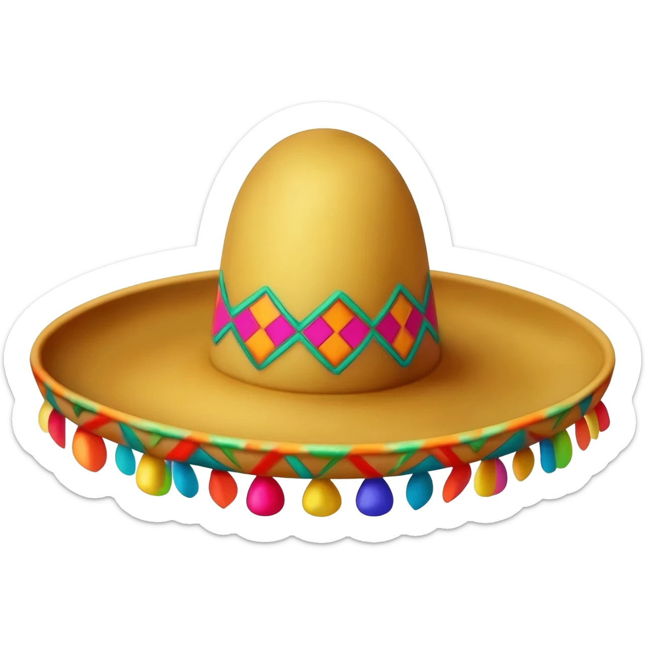 Mexican sombrero sticker