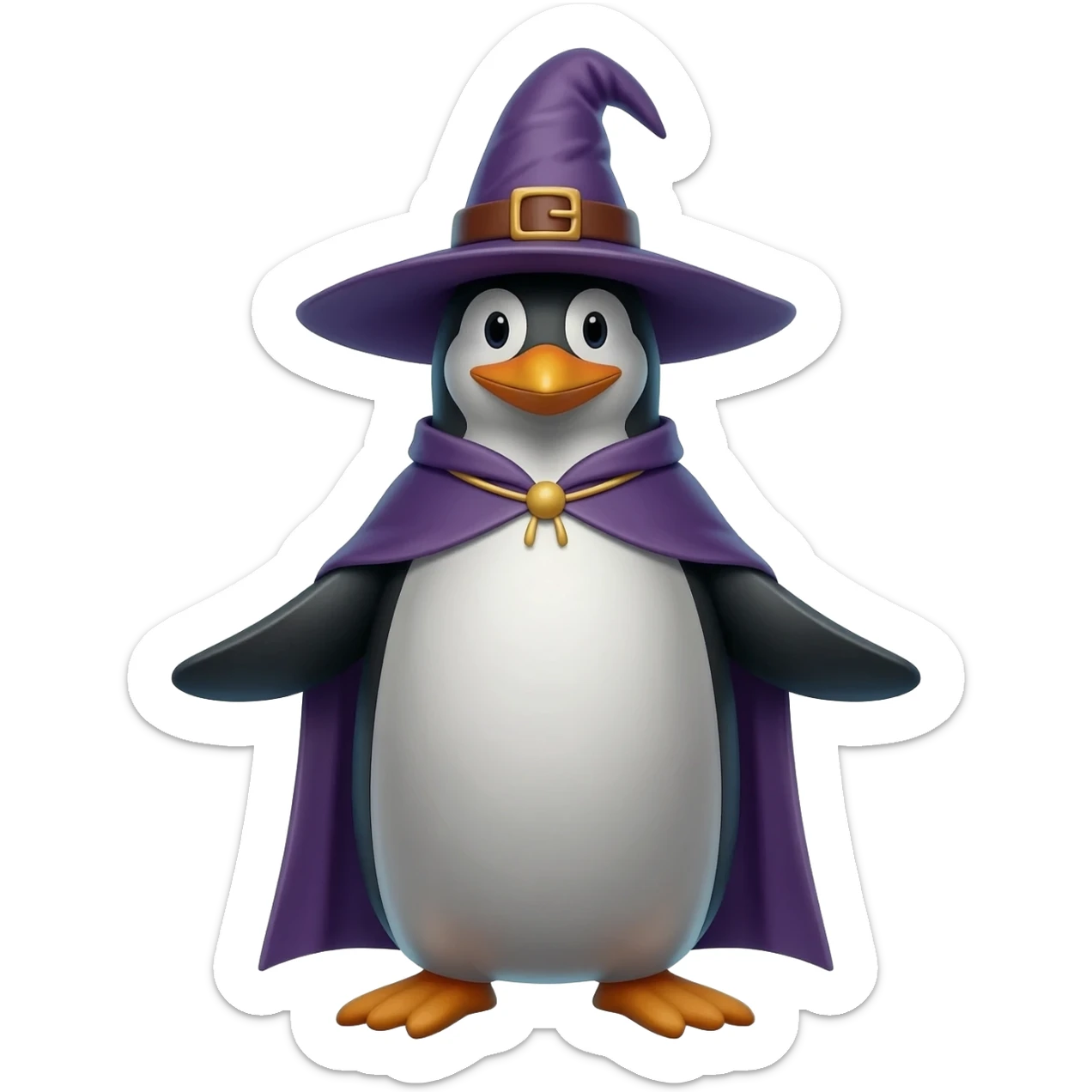 Penguin Wizard sticker