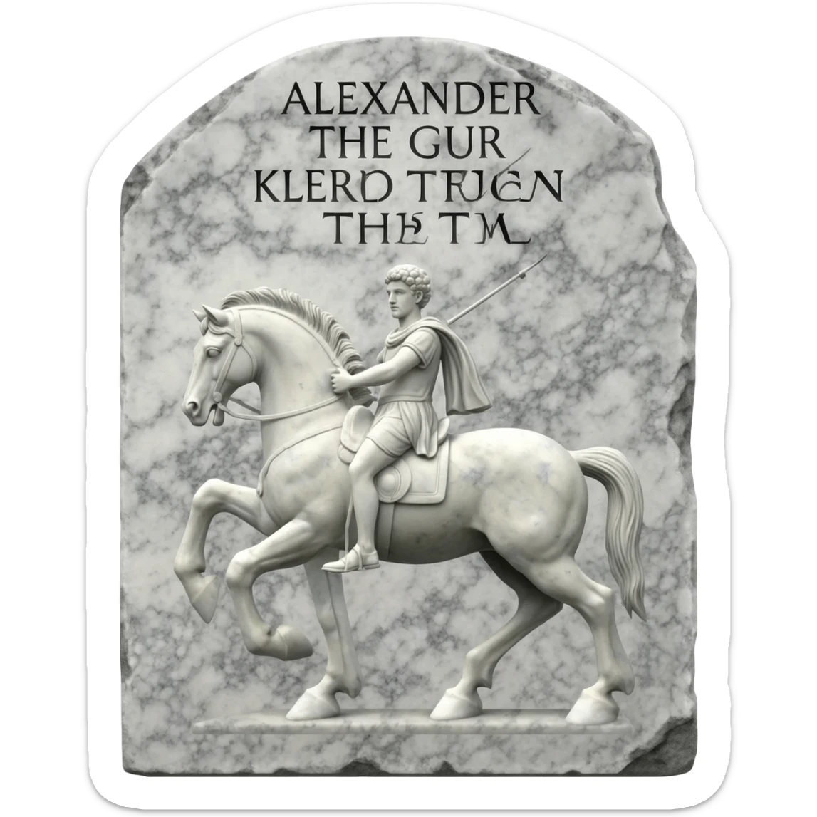 tombstone Alexander great sticker