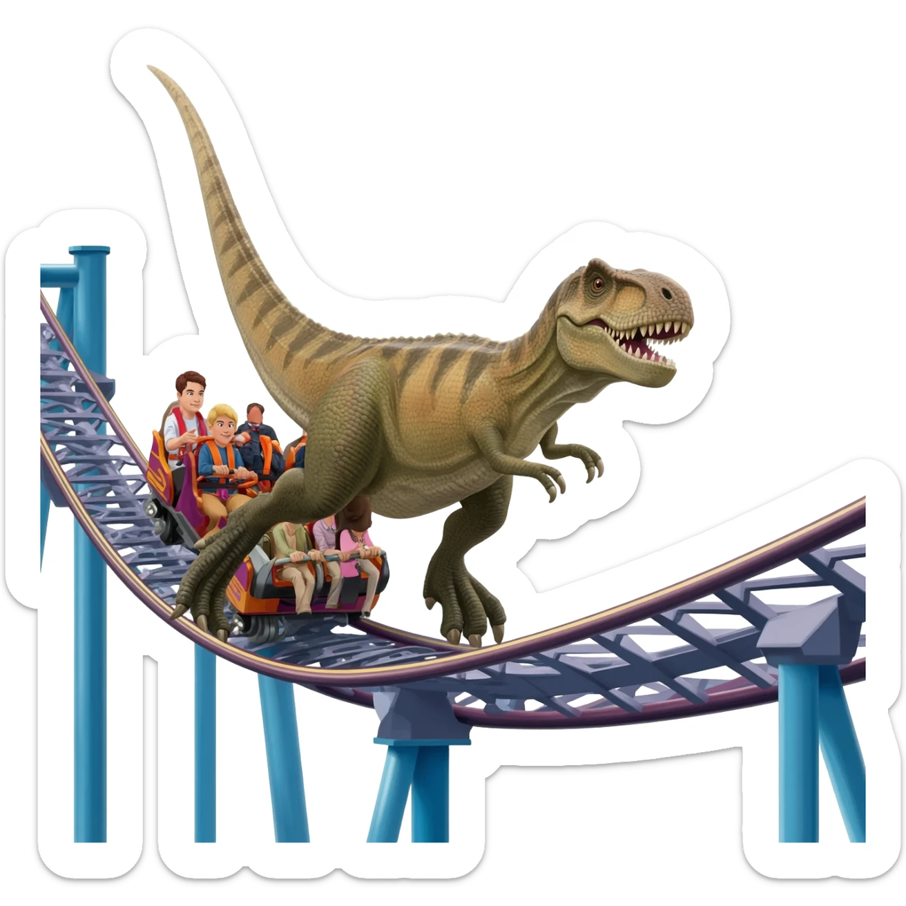 VelociRaptor in VelociCoaster at Universal sticker