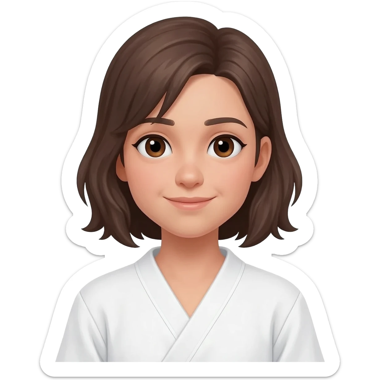 Girl in straightjacket sticker