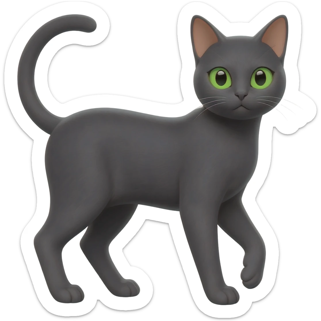 Gatita ojos verdes sticker