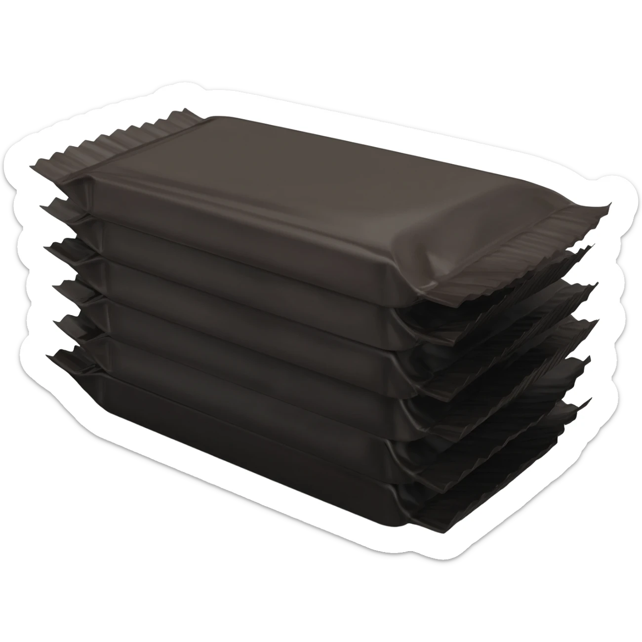 A pack of DARK Chocolate sticker