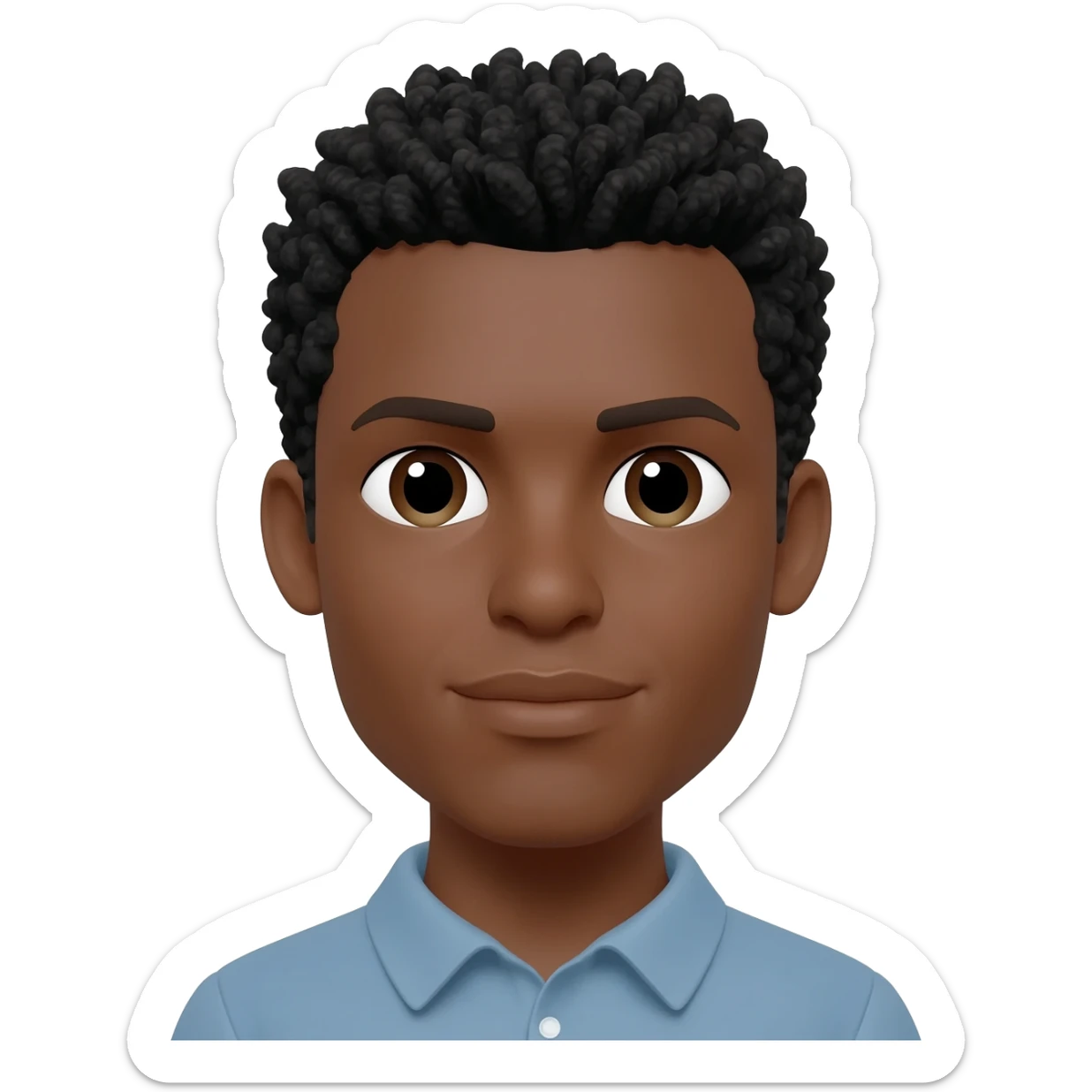 Black Man with Italian Hair sticker