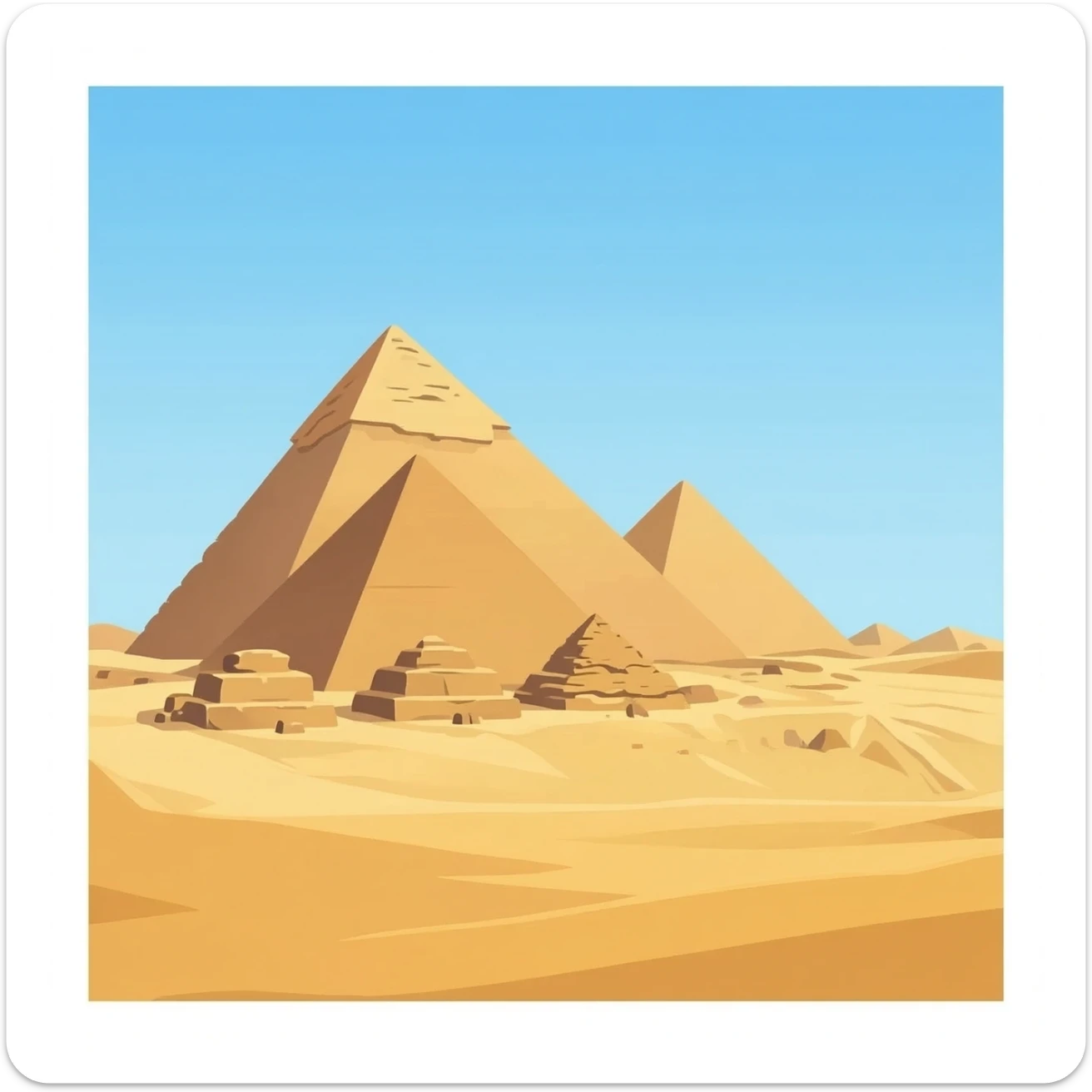 Pyramid of giza sticker