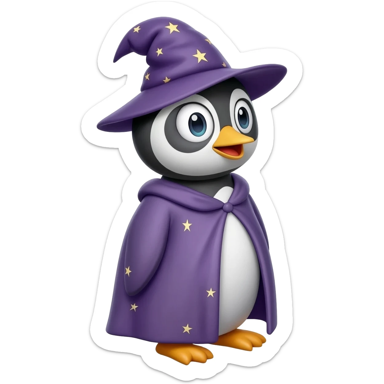 Penguin Wizard sticker