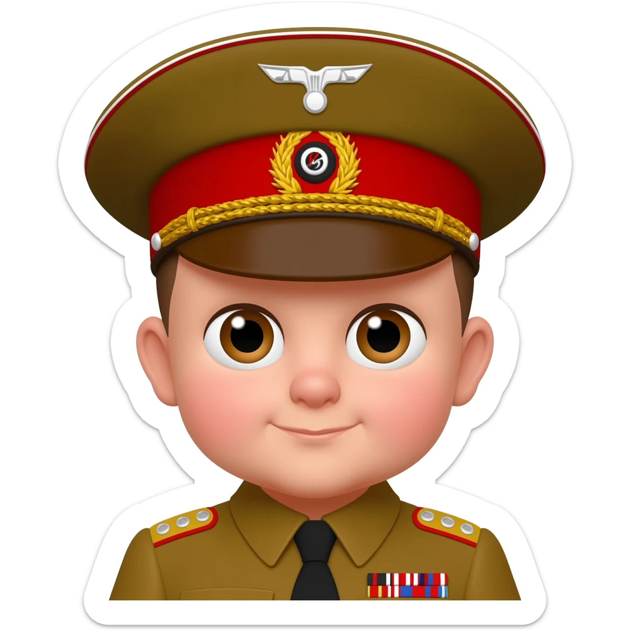 babyface Hitler sticker