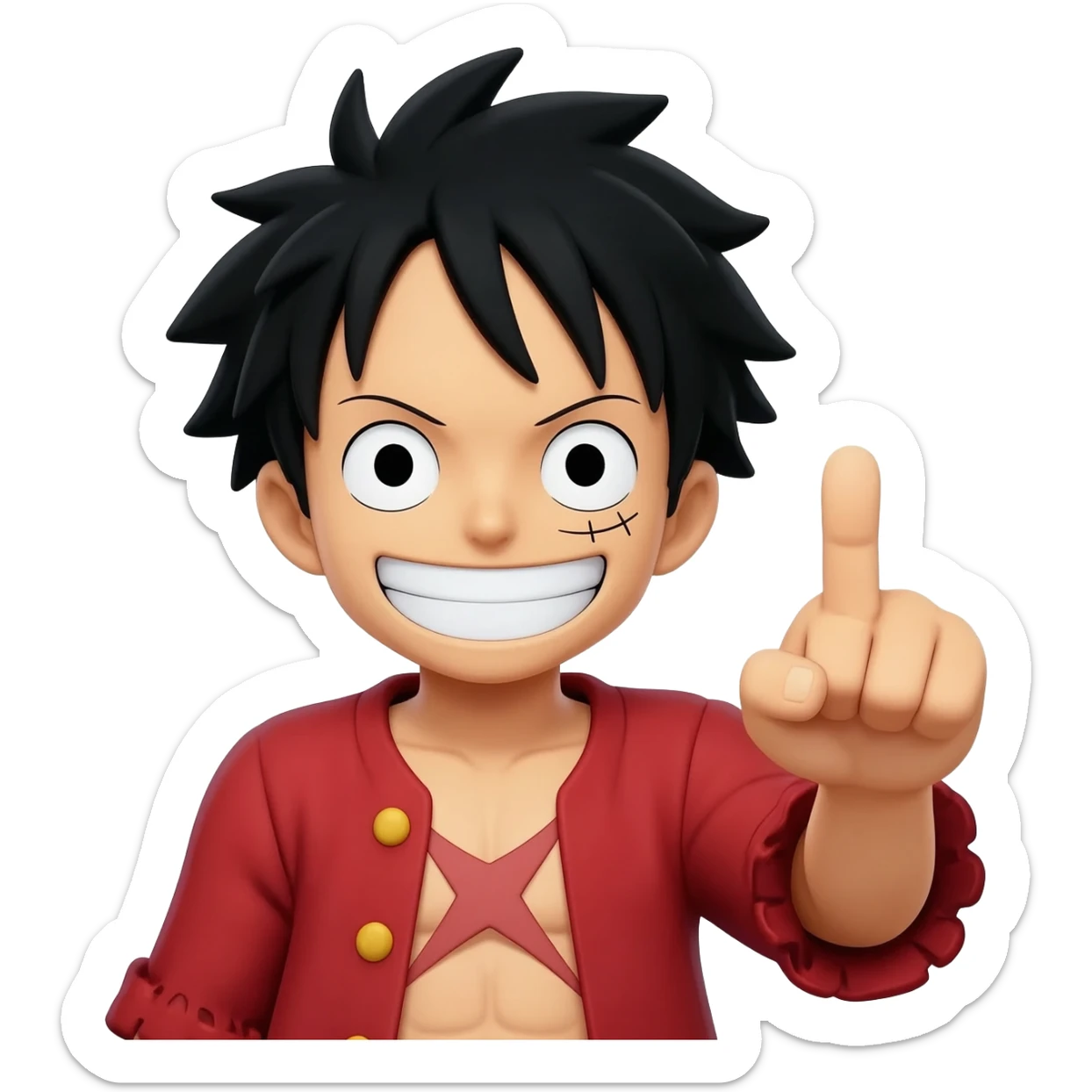 Luffy 🖕 sticker