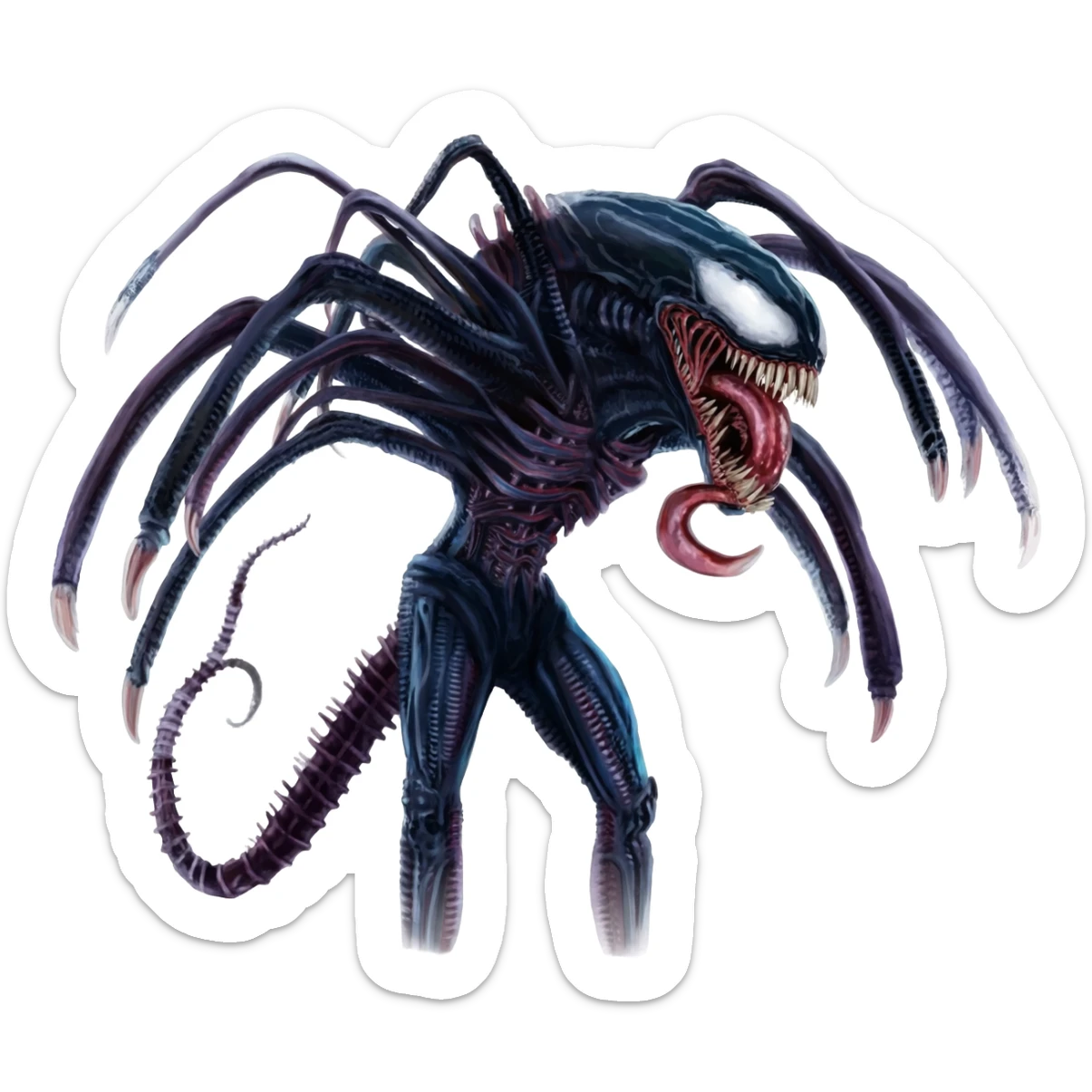  Venom-Xenomorph-hybrid-fantasy-creature sticker
