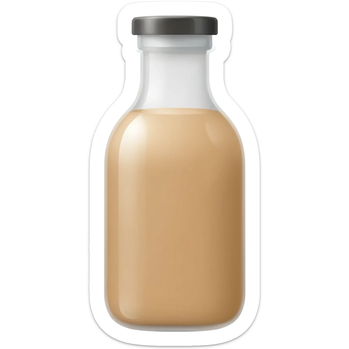 bottle of candy cane coffee creamer sticker