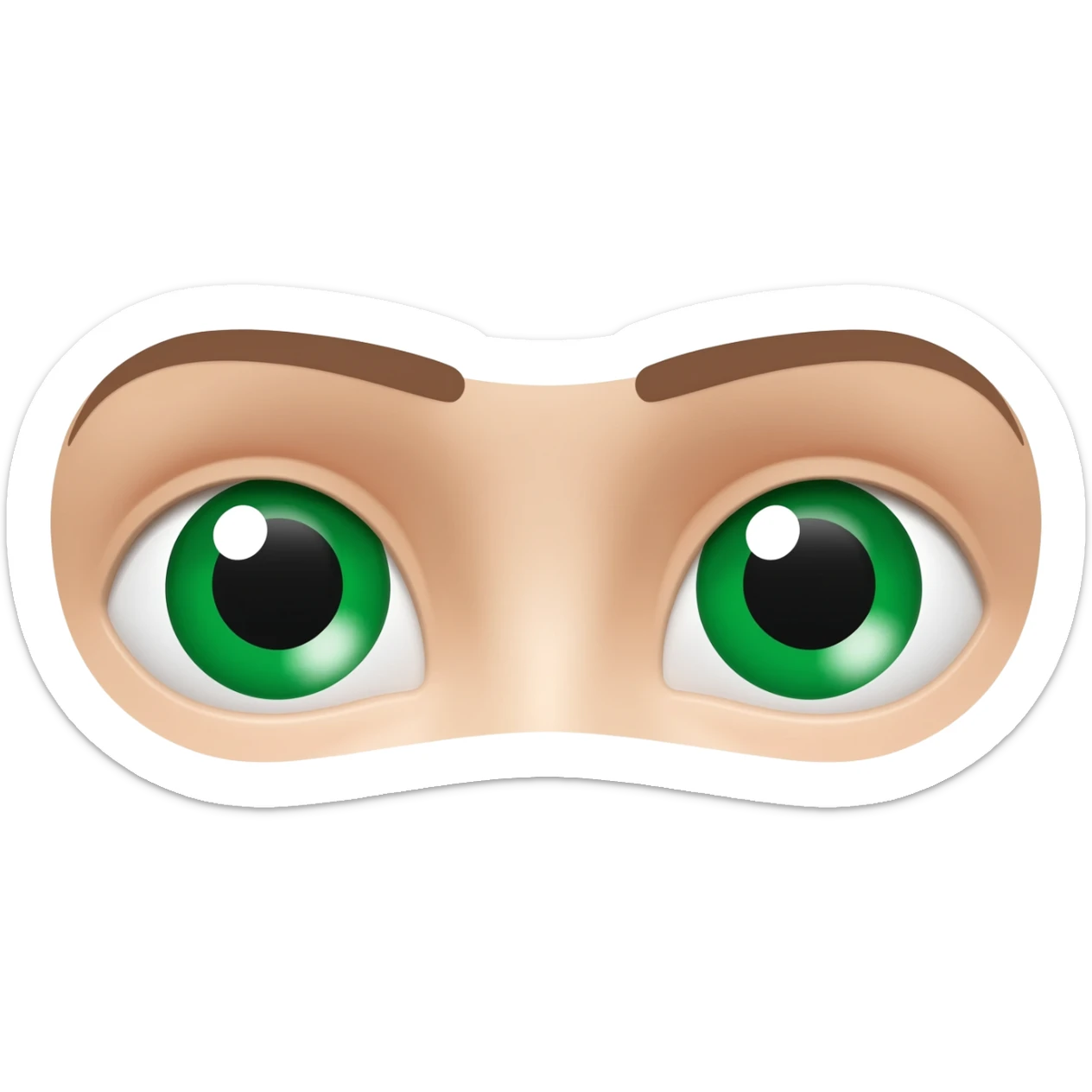 Ojos verdes sticker