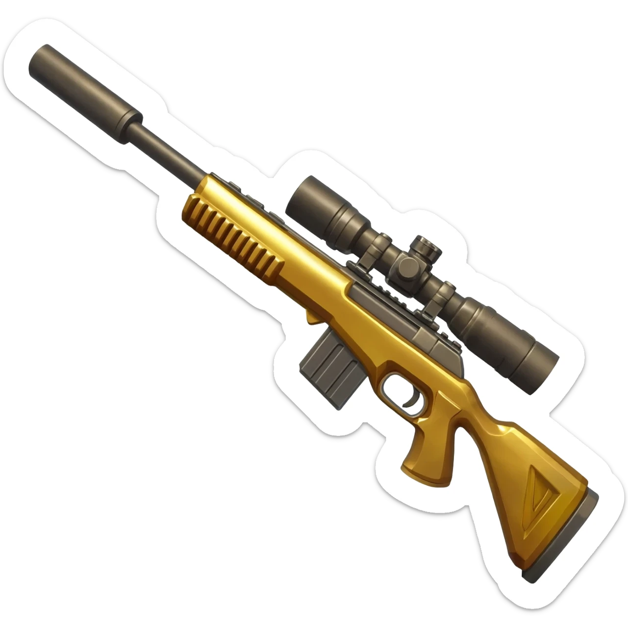 Fortnite gold scar sticker