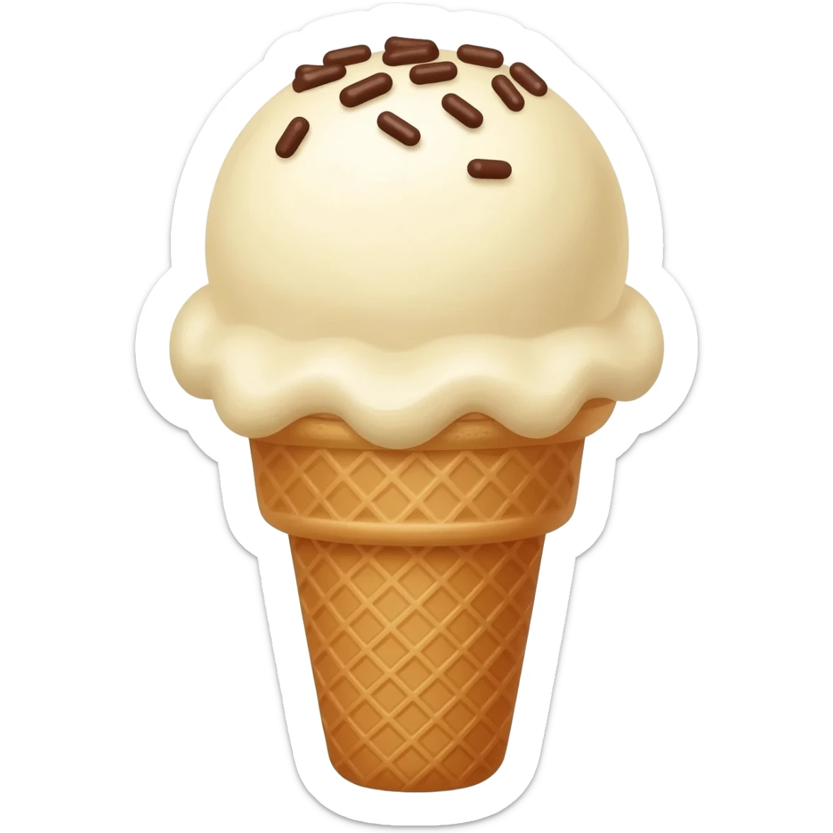 Ice cream sticker