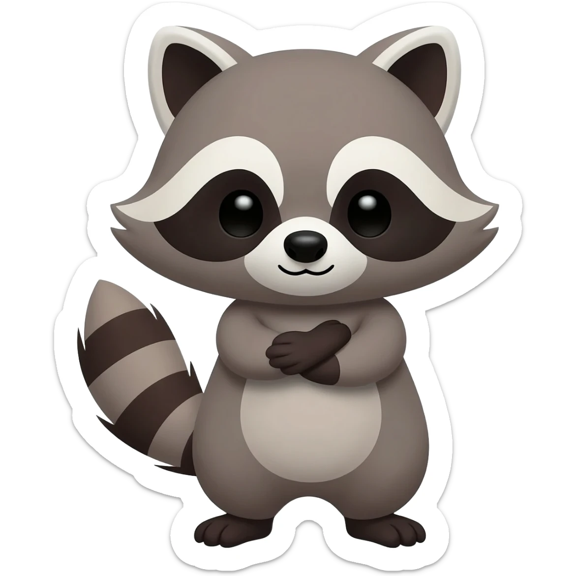 Cute Racoon wants a hug sticker