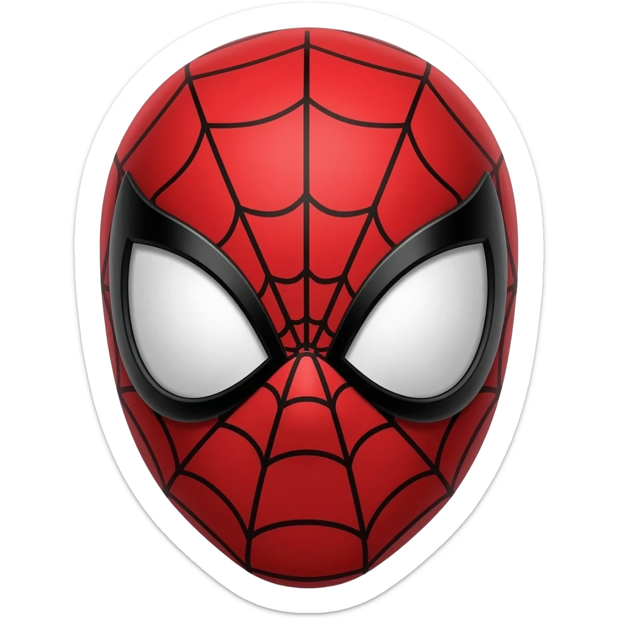Spiderman face sticker