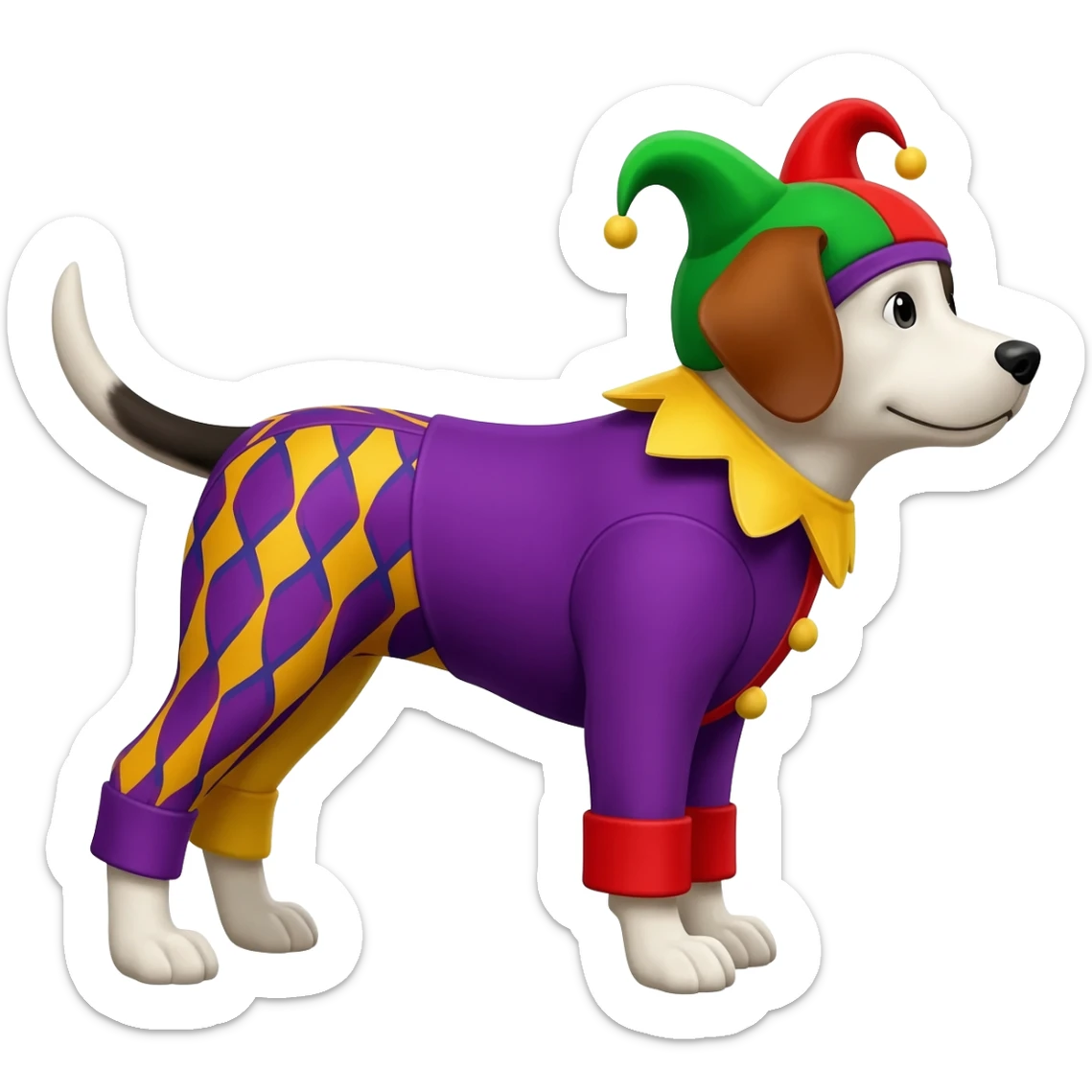 dog joker sticker
