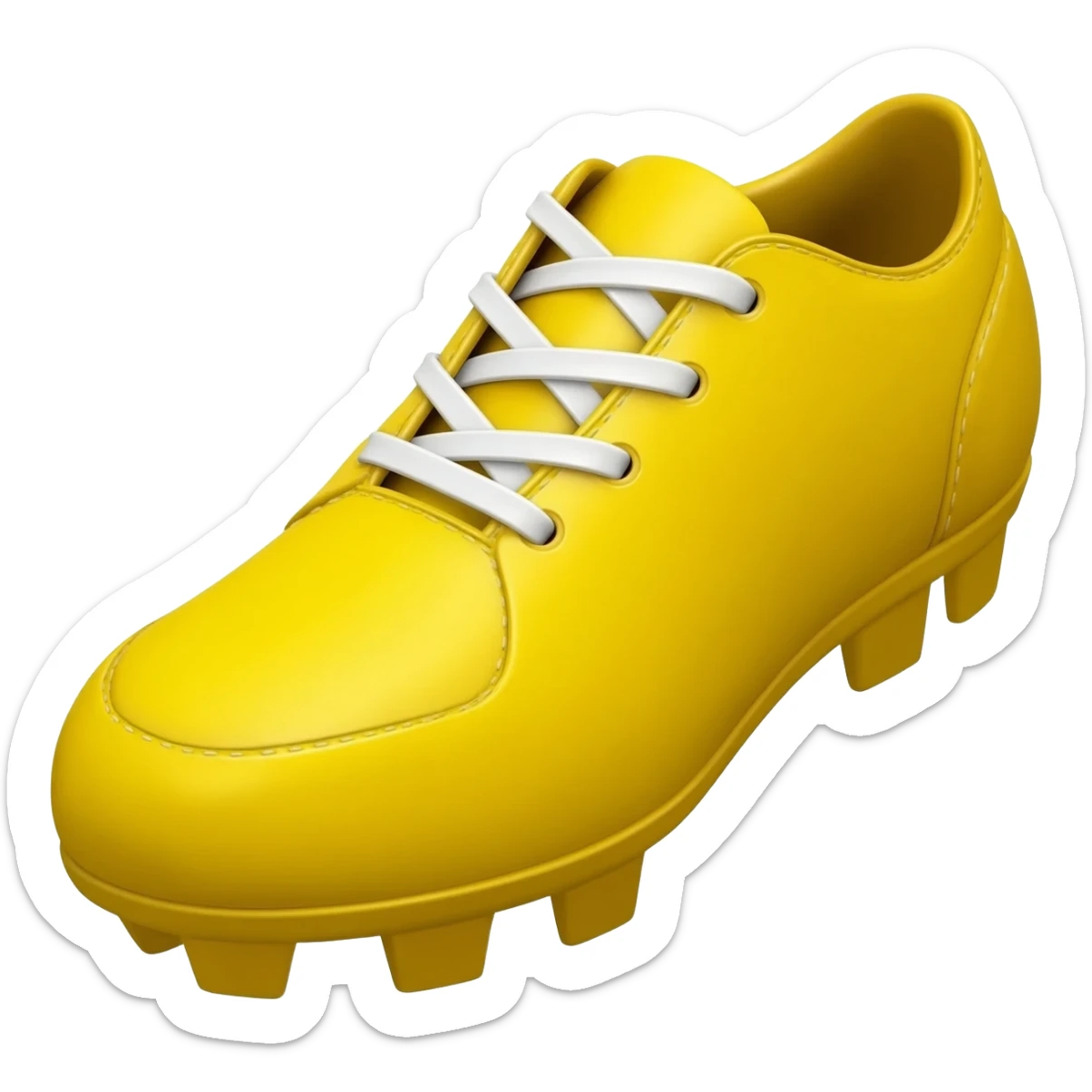 Football boot, yellow sticker