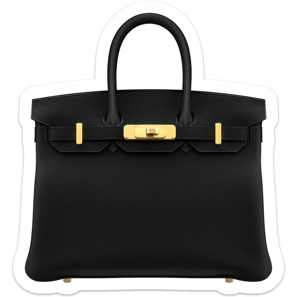 matte black gold hardware birkin bag sticker