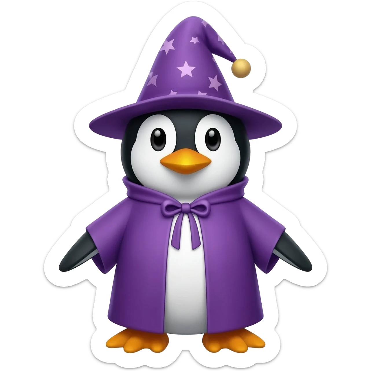 Penguin Wizard sticker
