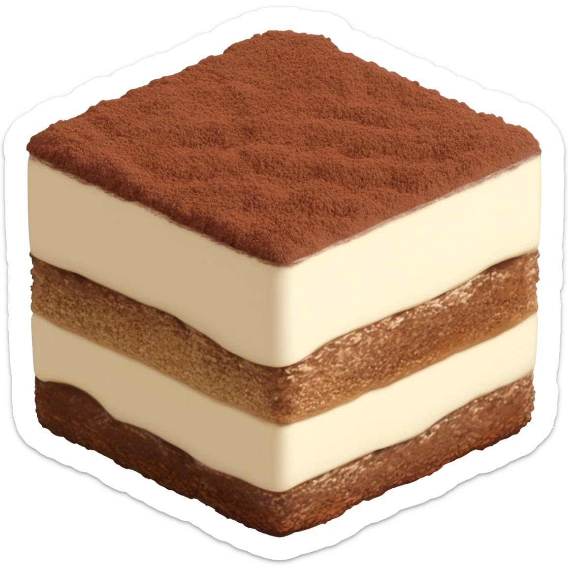 Generate an emoji of a tiramisu sticker
