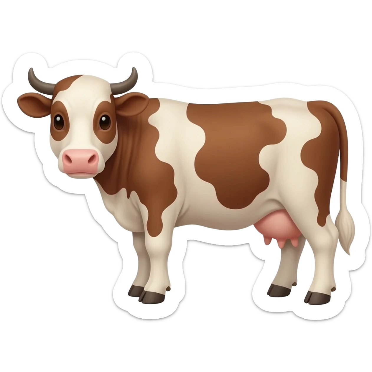 Vaca con ternero sticker