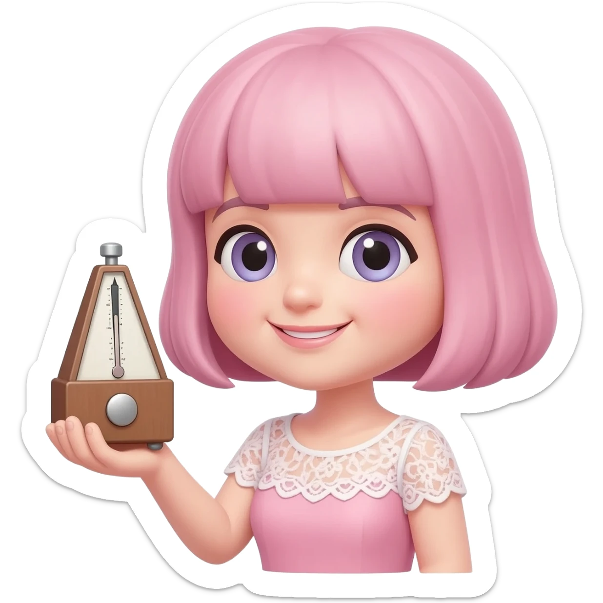 Icône Prendre son rythme. Pink aesthetic Girly emoji IOS sticker
