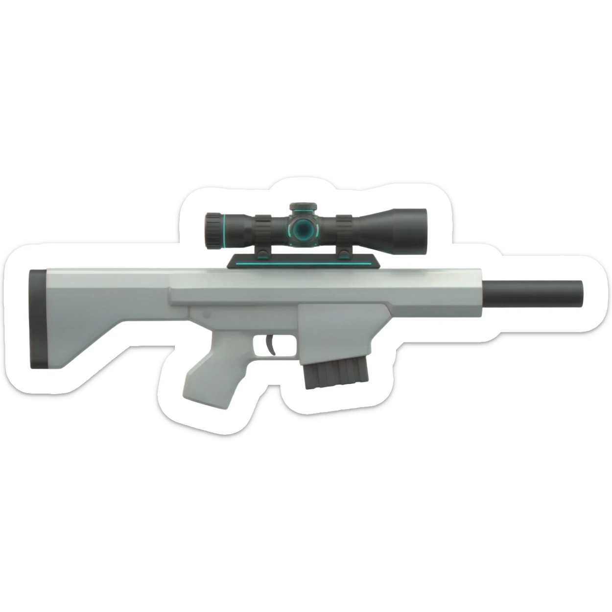 white void futiristic sniper rifle sticker