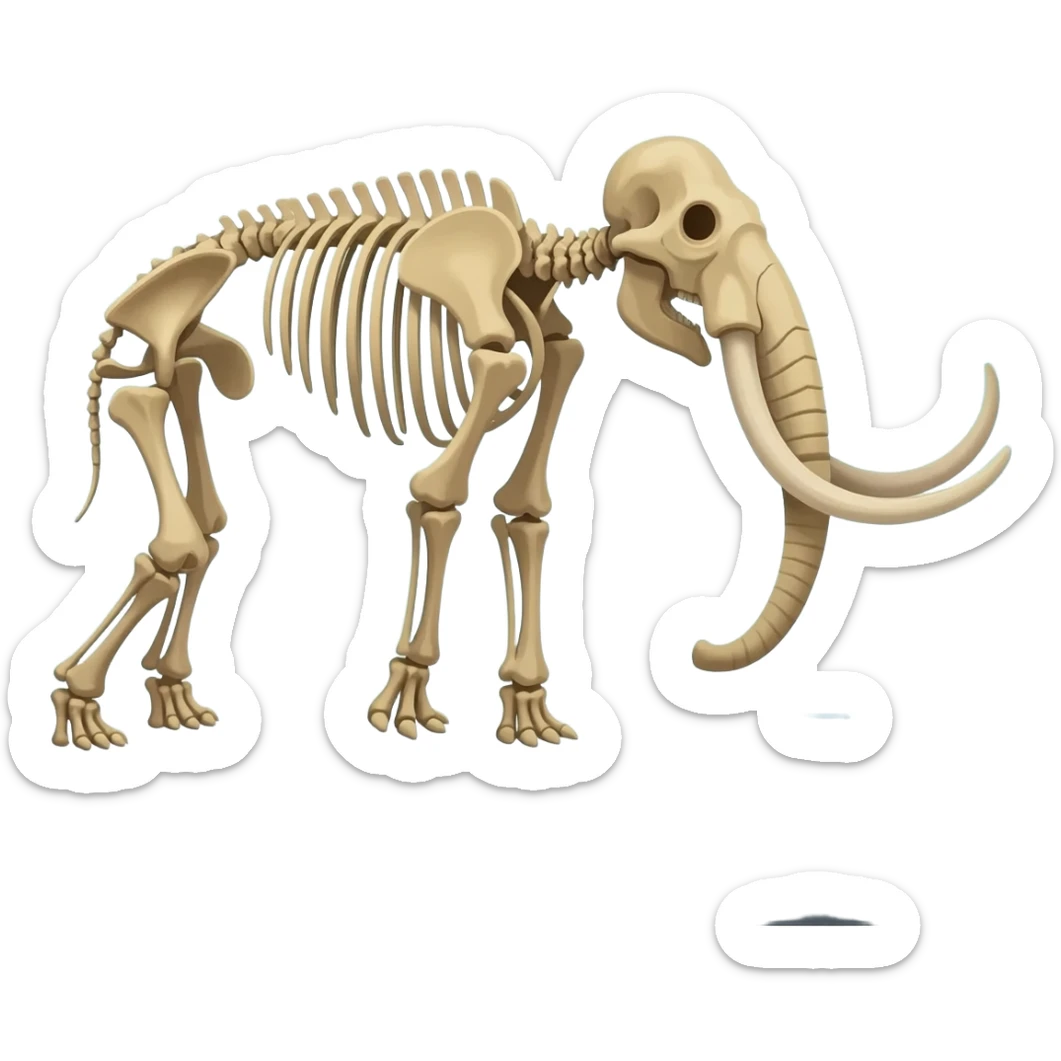 museum mammoth sticker