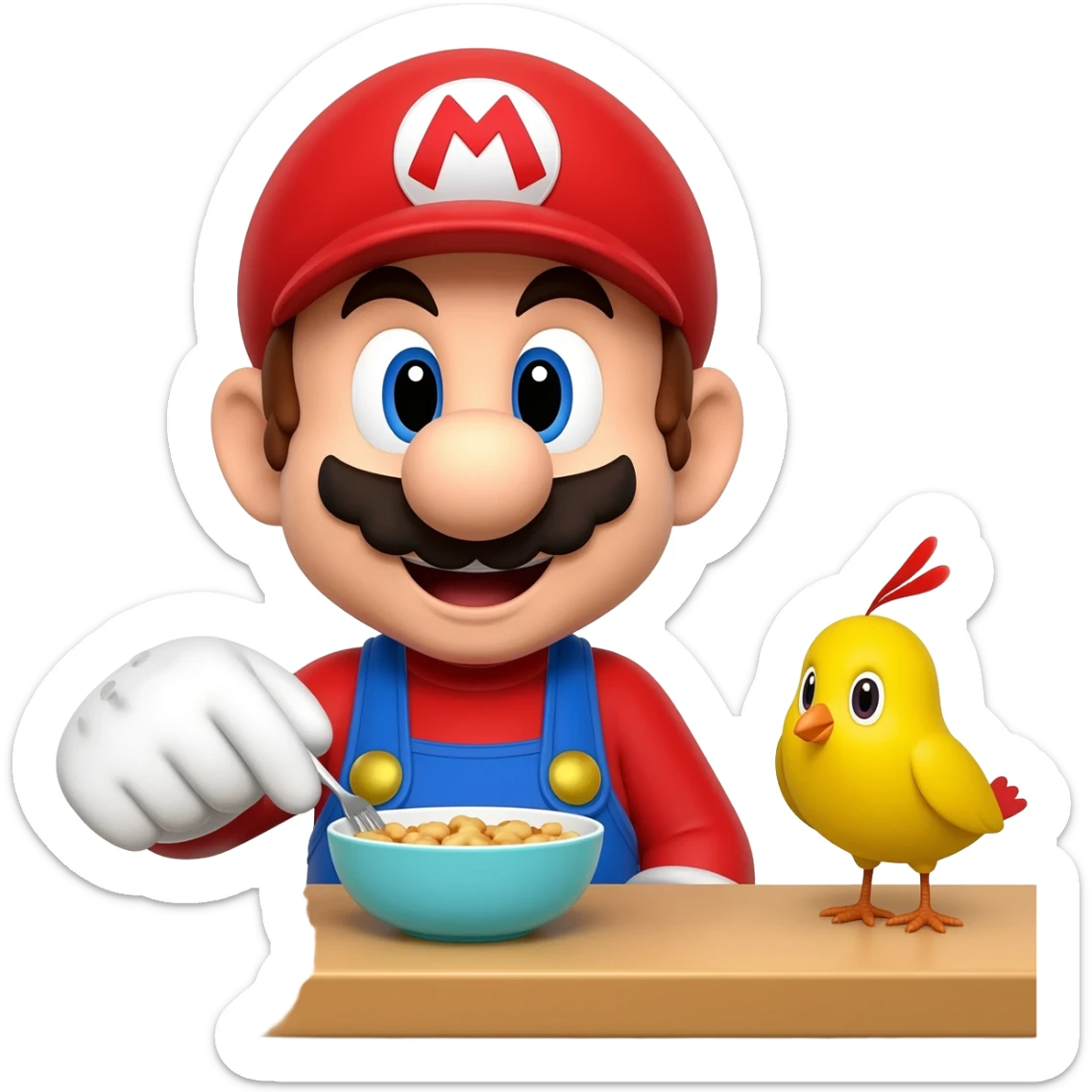 tung tung sahur mario sticker