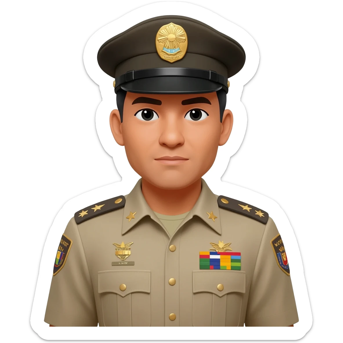 Filipino man event Marshall uniform sticker