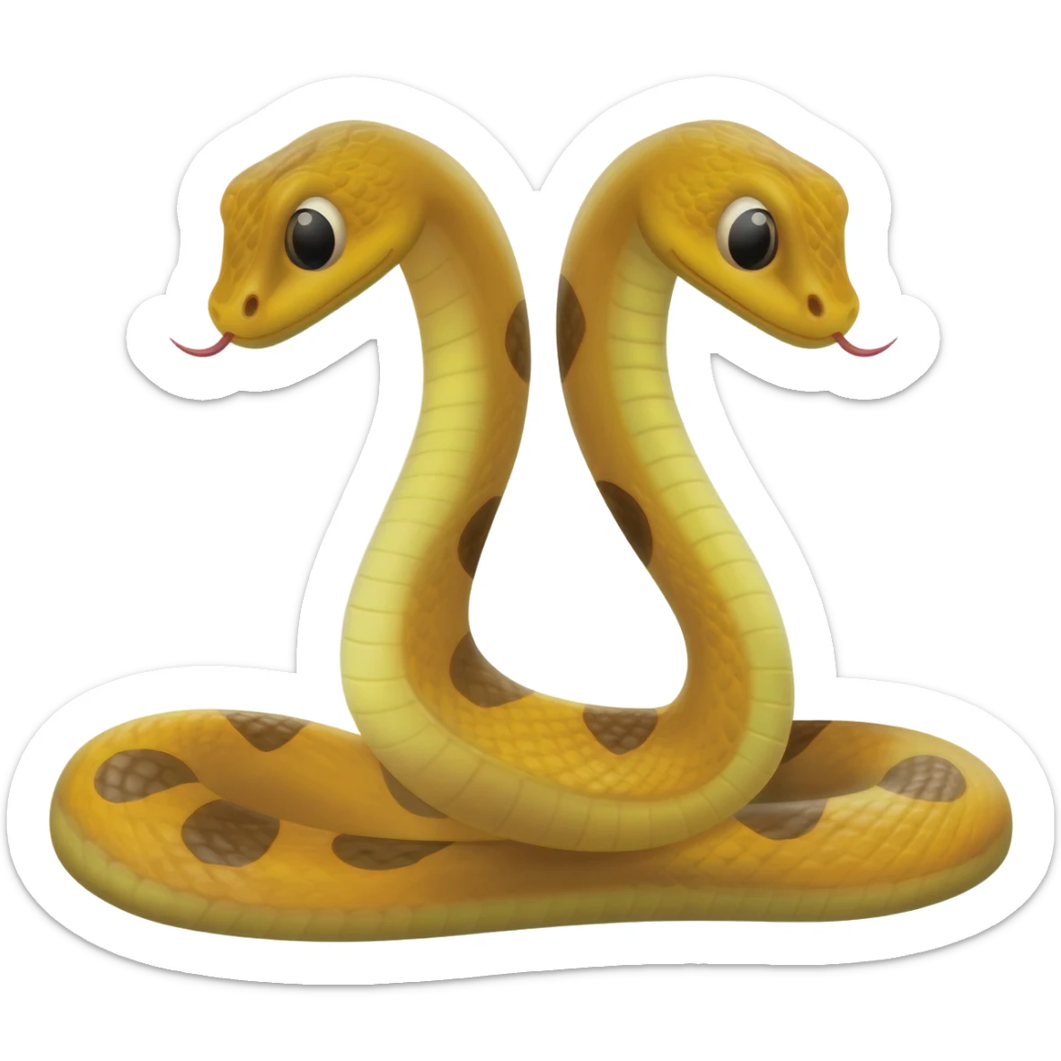 two headed snake sticker