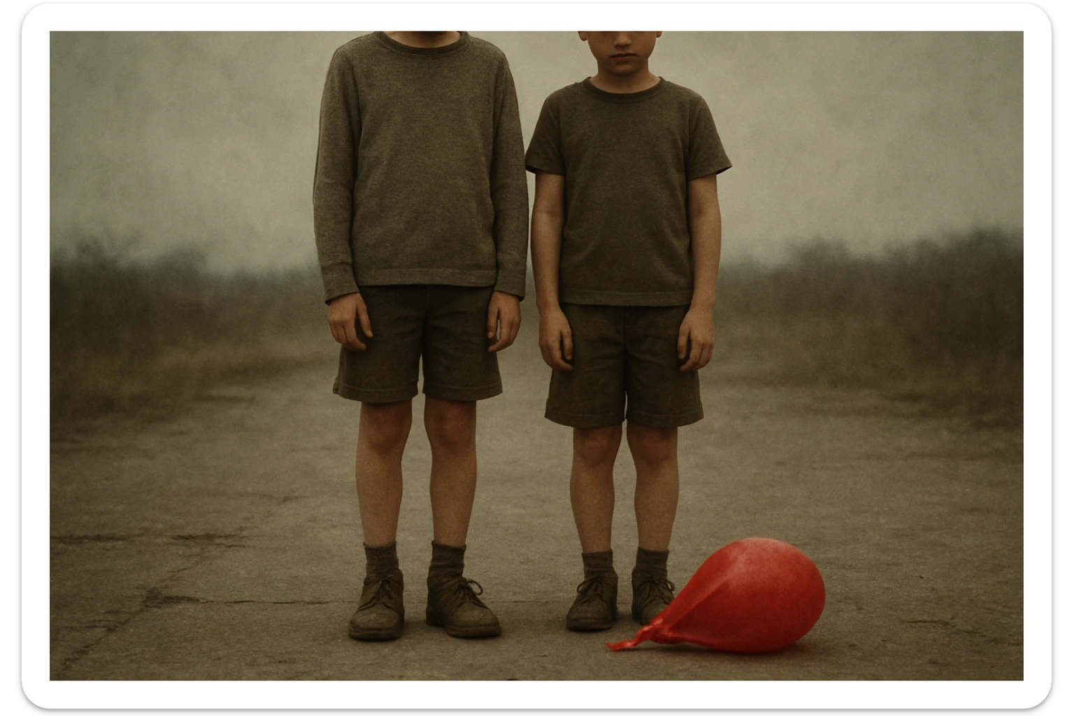 aravani bir baloni singanini tasvirla uning oldida aka uka homush turishibdi yuzlari ko'rinmasa ham bo'ladi sticker