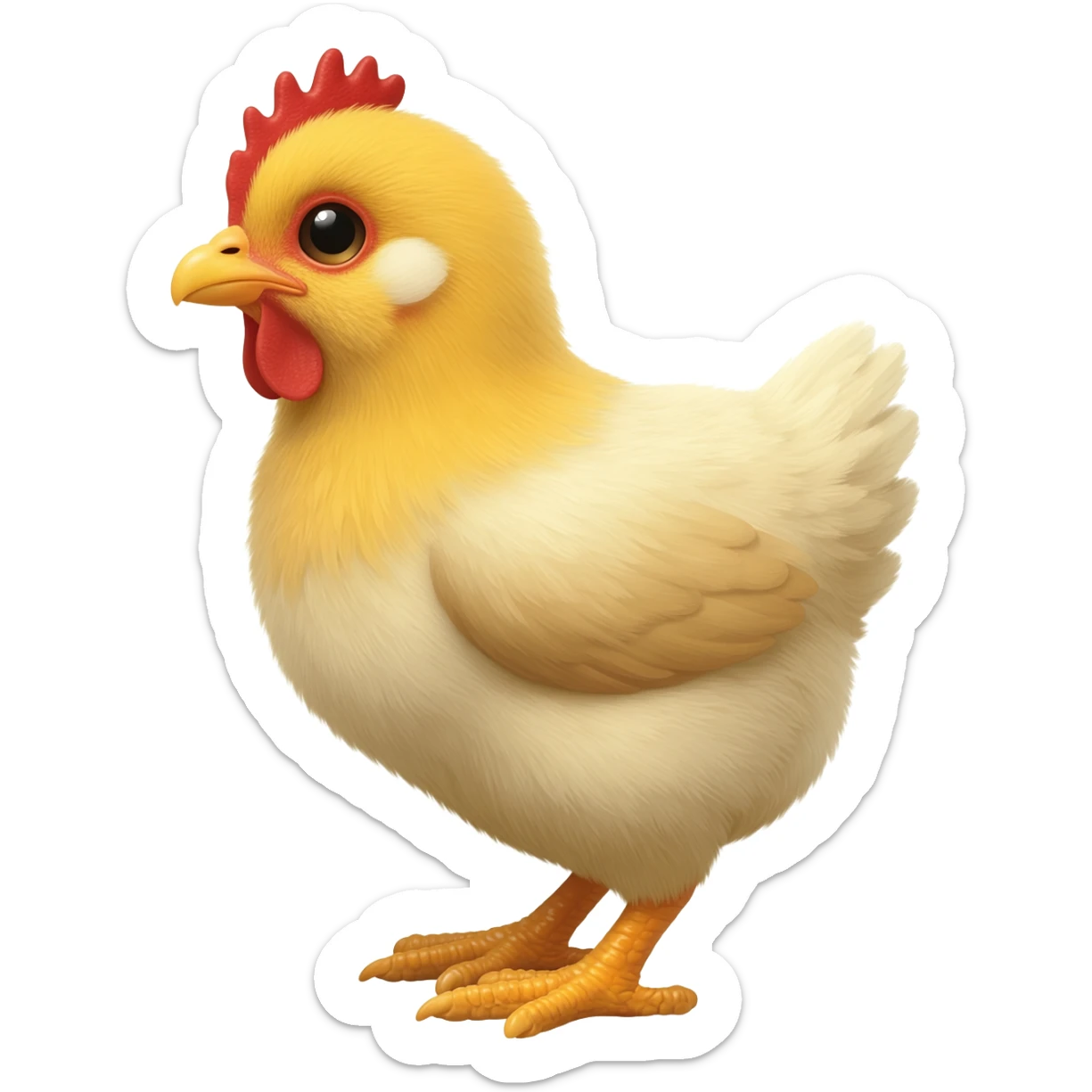 a baby chicken sticker