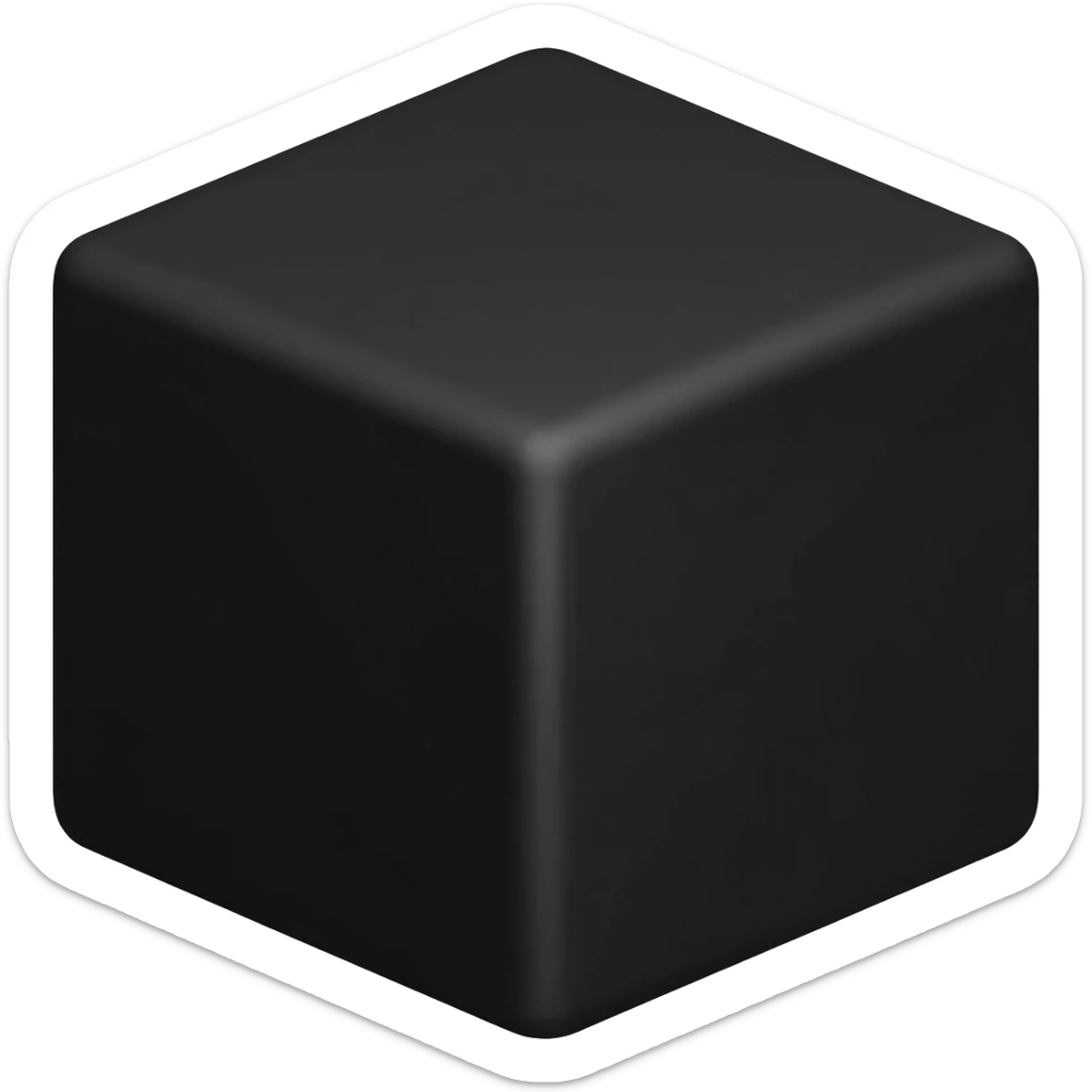 black cube sticker