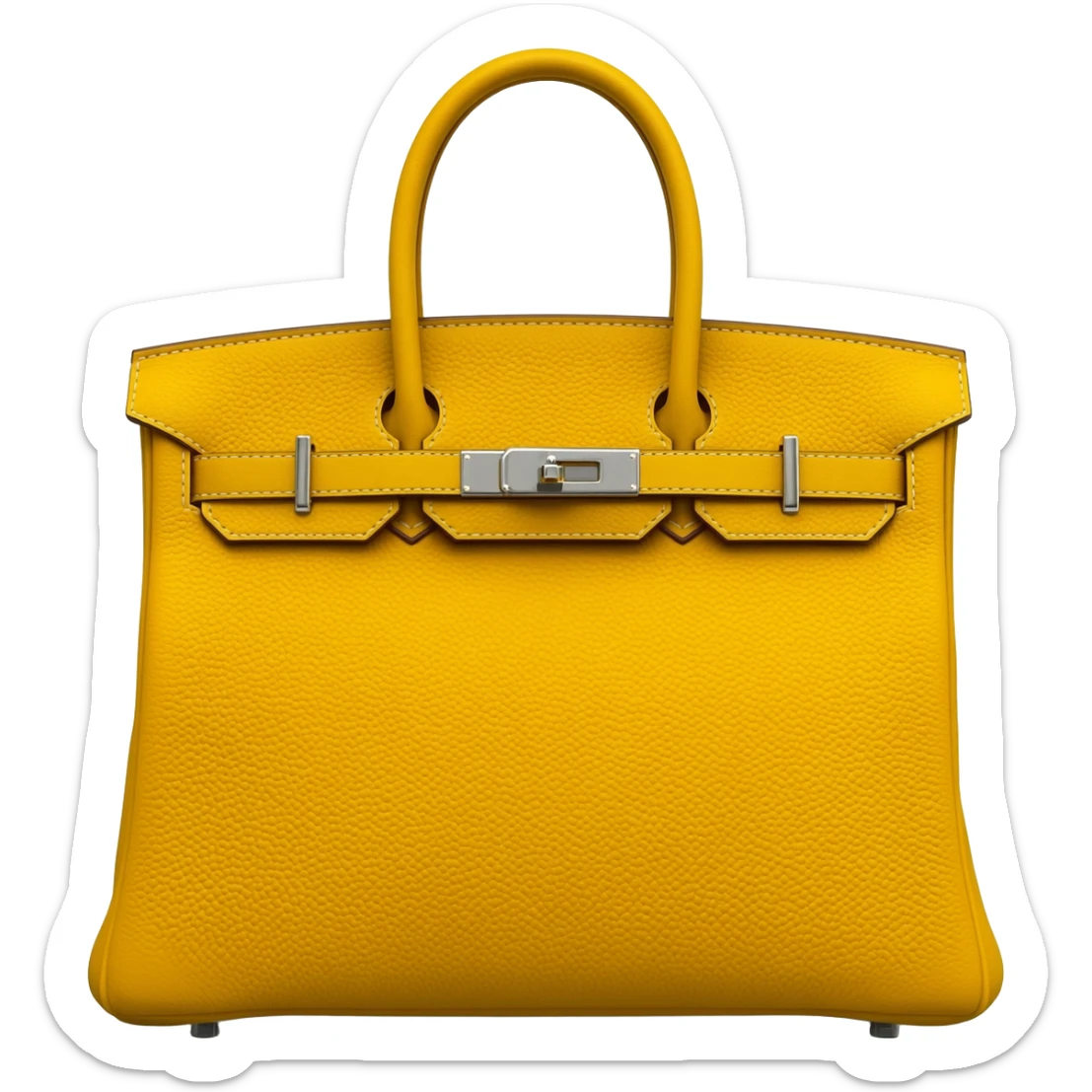 matte yellow birkin hermes bag sticker