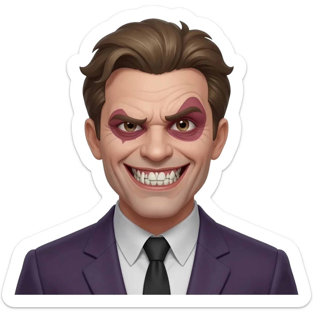 Ji ji ji maniacal sticker