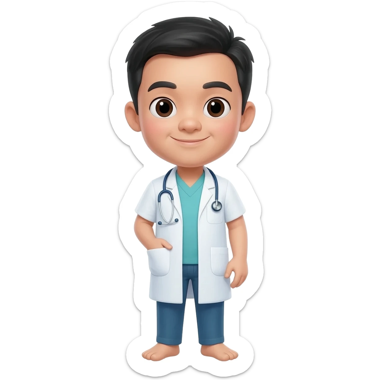 chinese barefoot doctor sticker