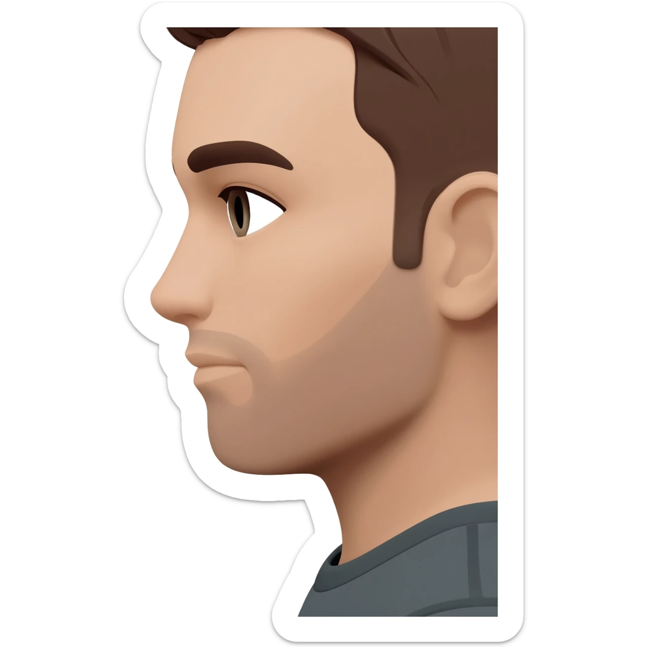 side profile sticker