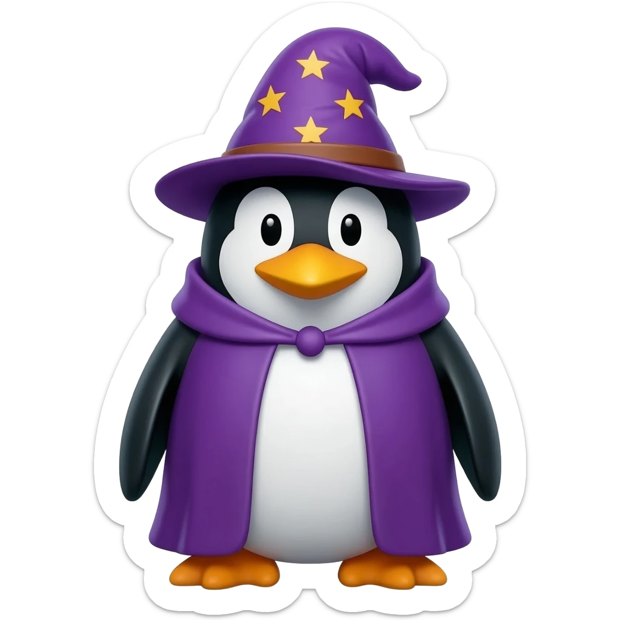 Penguin Wizard sticker