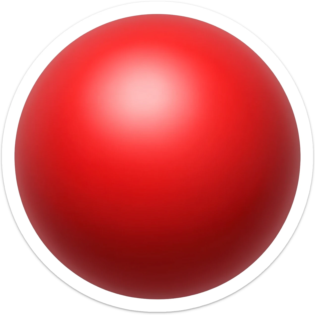 Red bullet point-orb-circle sticker